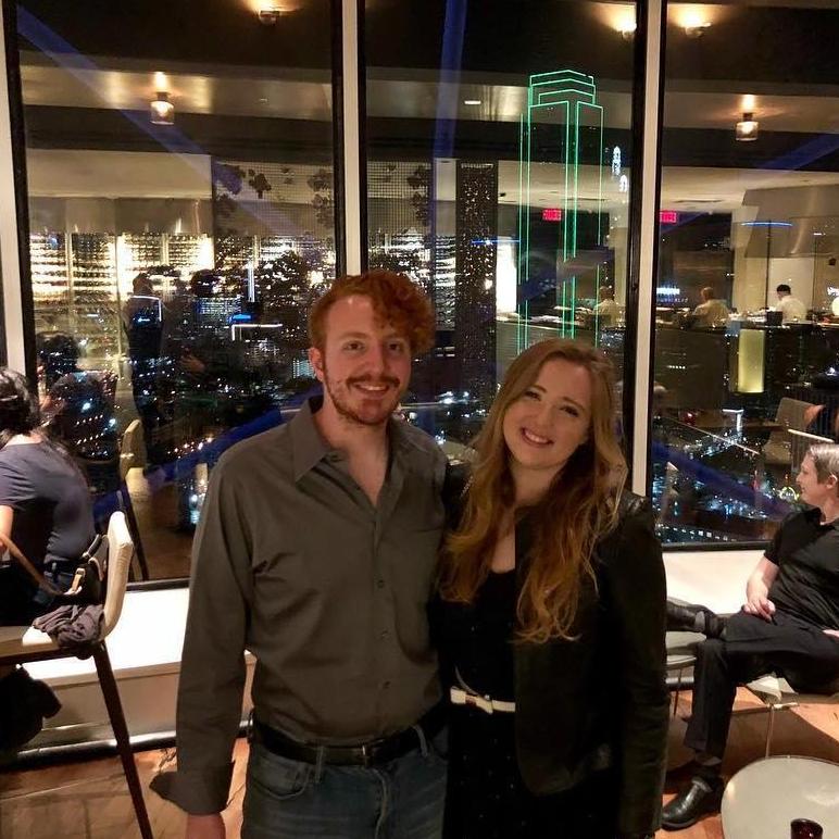 Taken on our first date at the, now closed, Wolfgang 560 Restaurant in Reunion Tower.