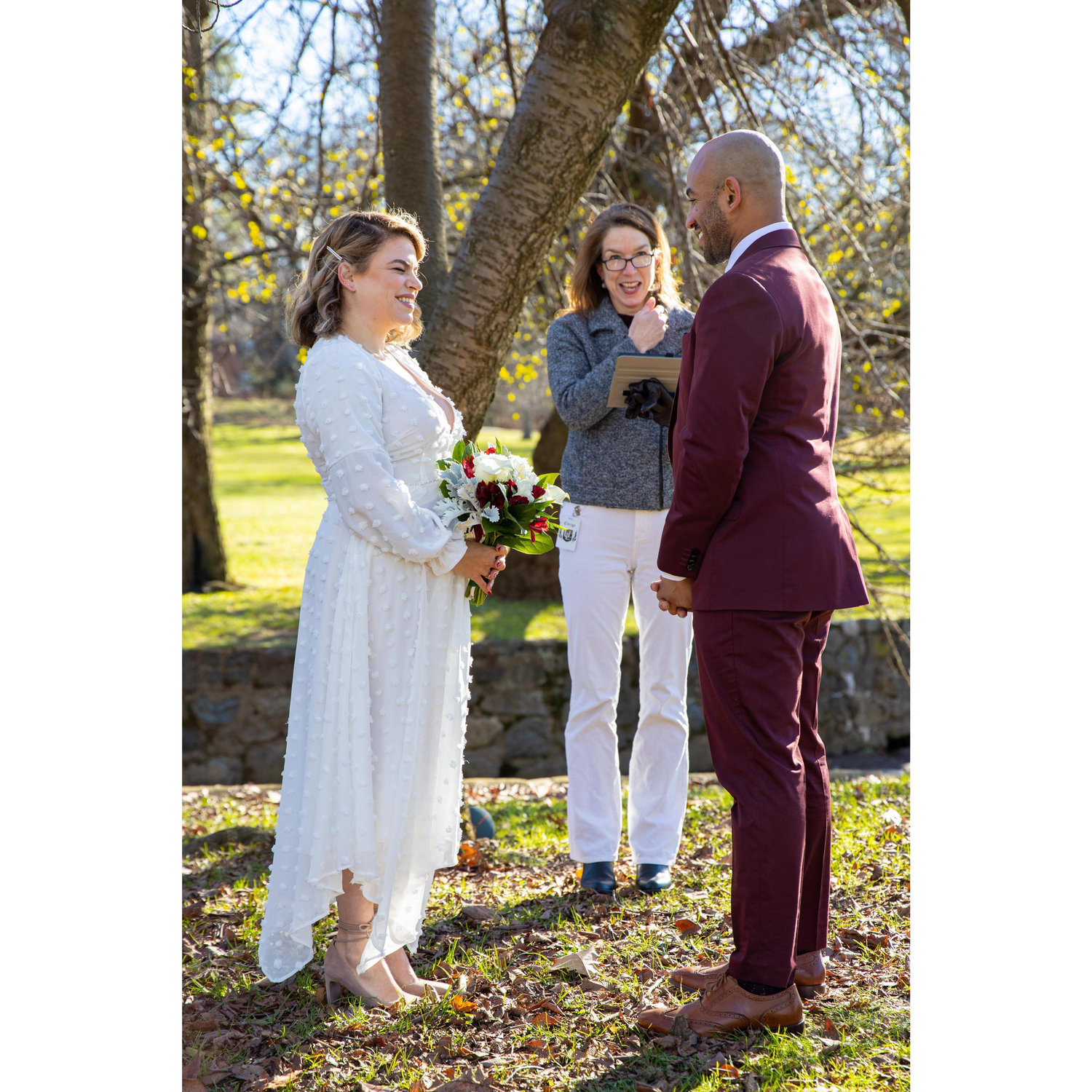 At the alter