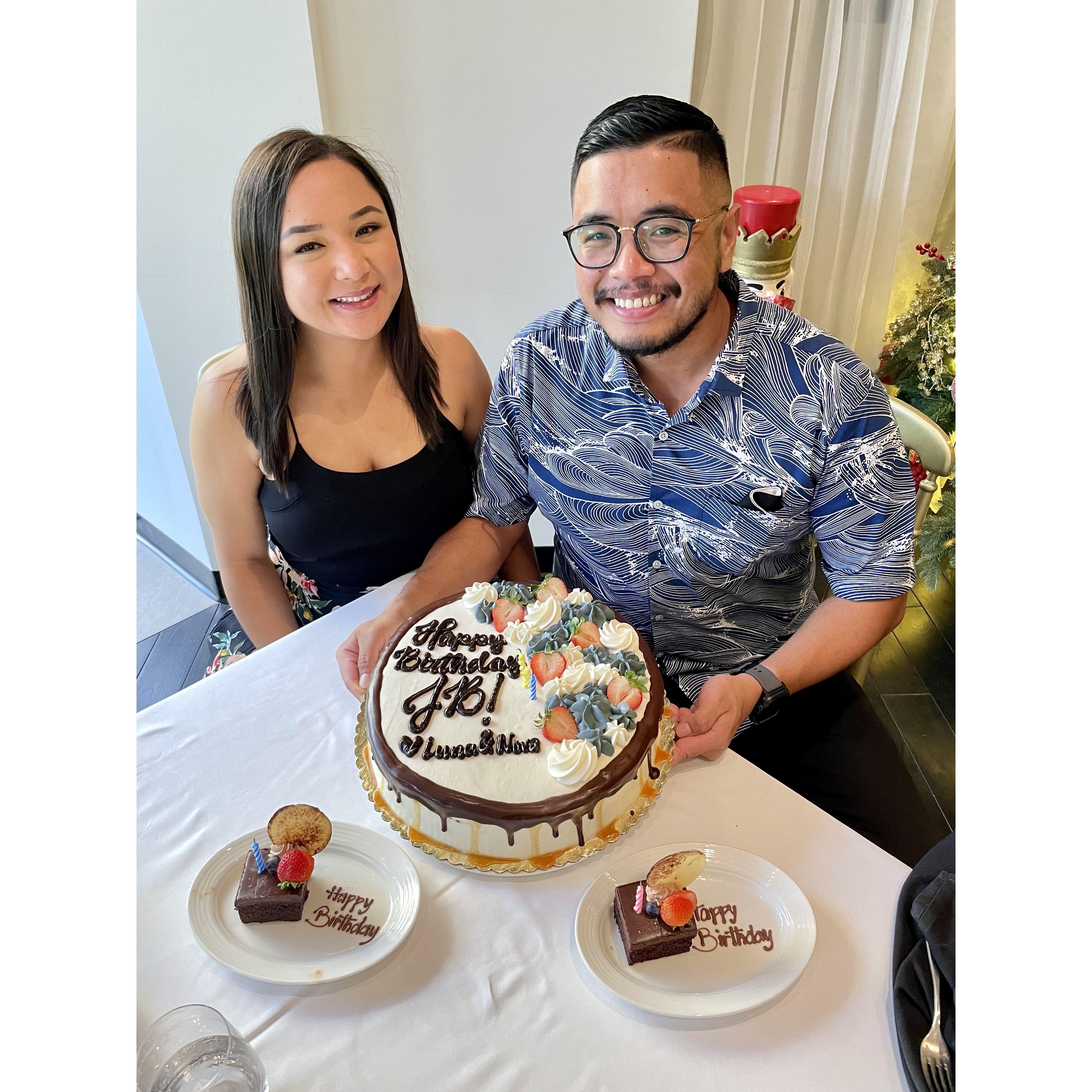 First time celebrating John's birthday together