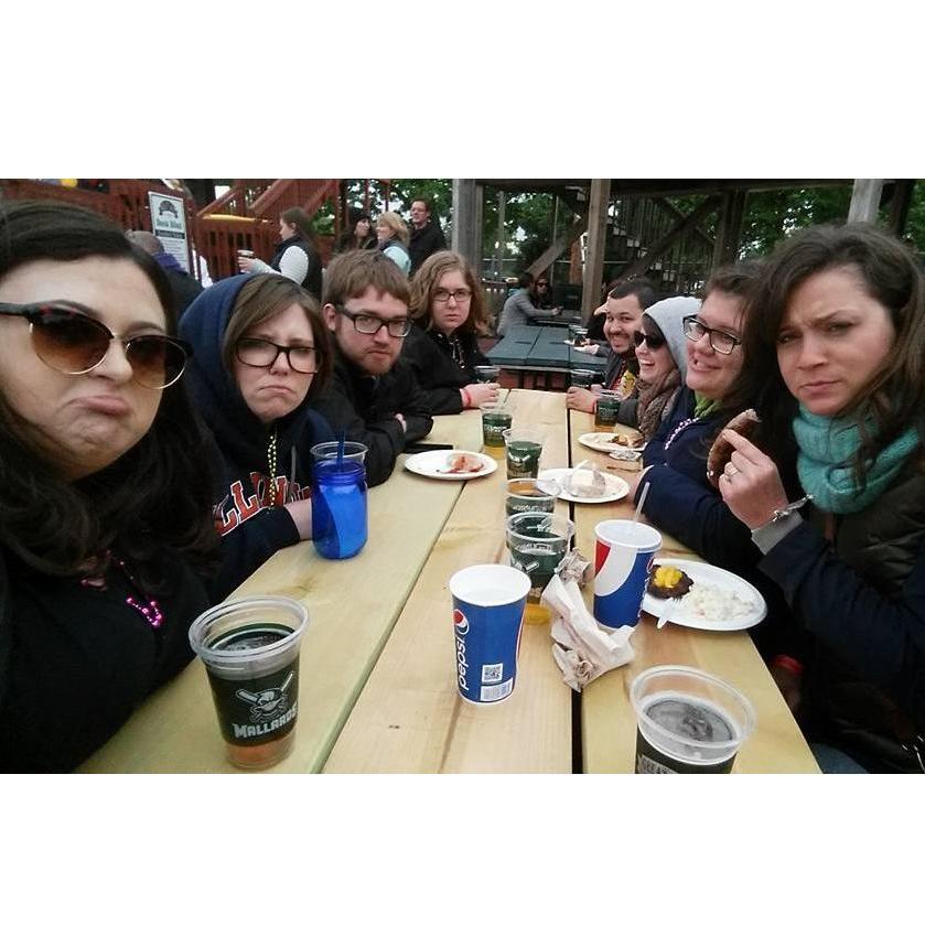 We're thankful for friends that still visit even when it's cold.