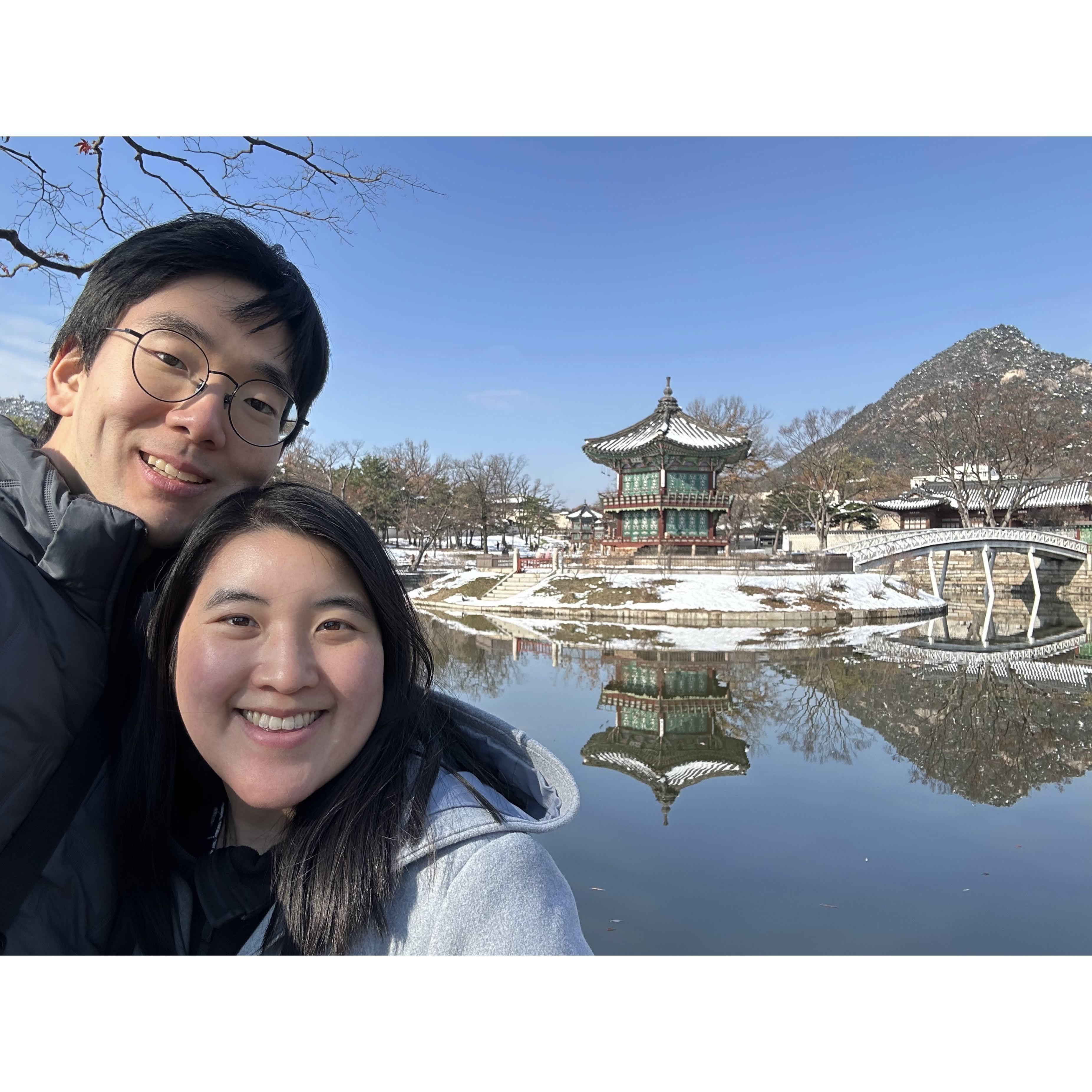 Hyangwonjeong Pavilion, Gyeongbokgung Palace, Seoul, Korea