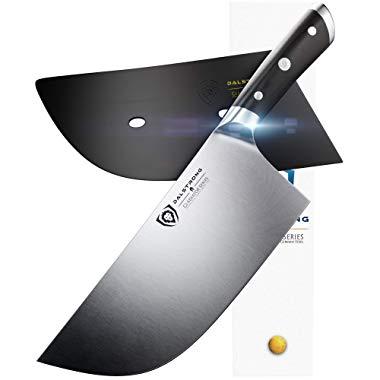 DALSTRONG Cleaver Butcher Knife - Gladiator Series -"The Ravenger" - German HC Steel - 9" - Guard - Heavy Duty