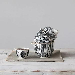 Modern Stoneware Measuring Cup Set of 4