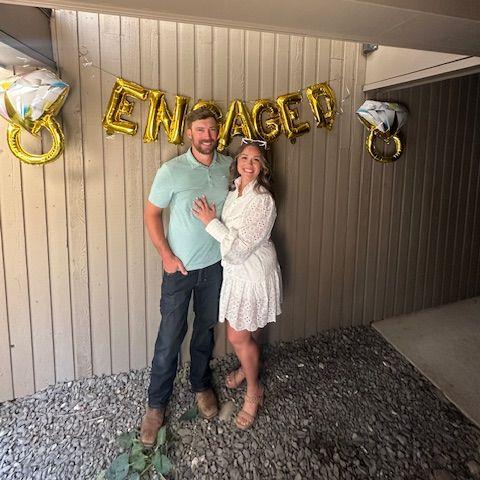 Right after Sean proposed in Lake Chelan!