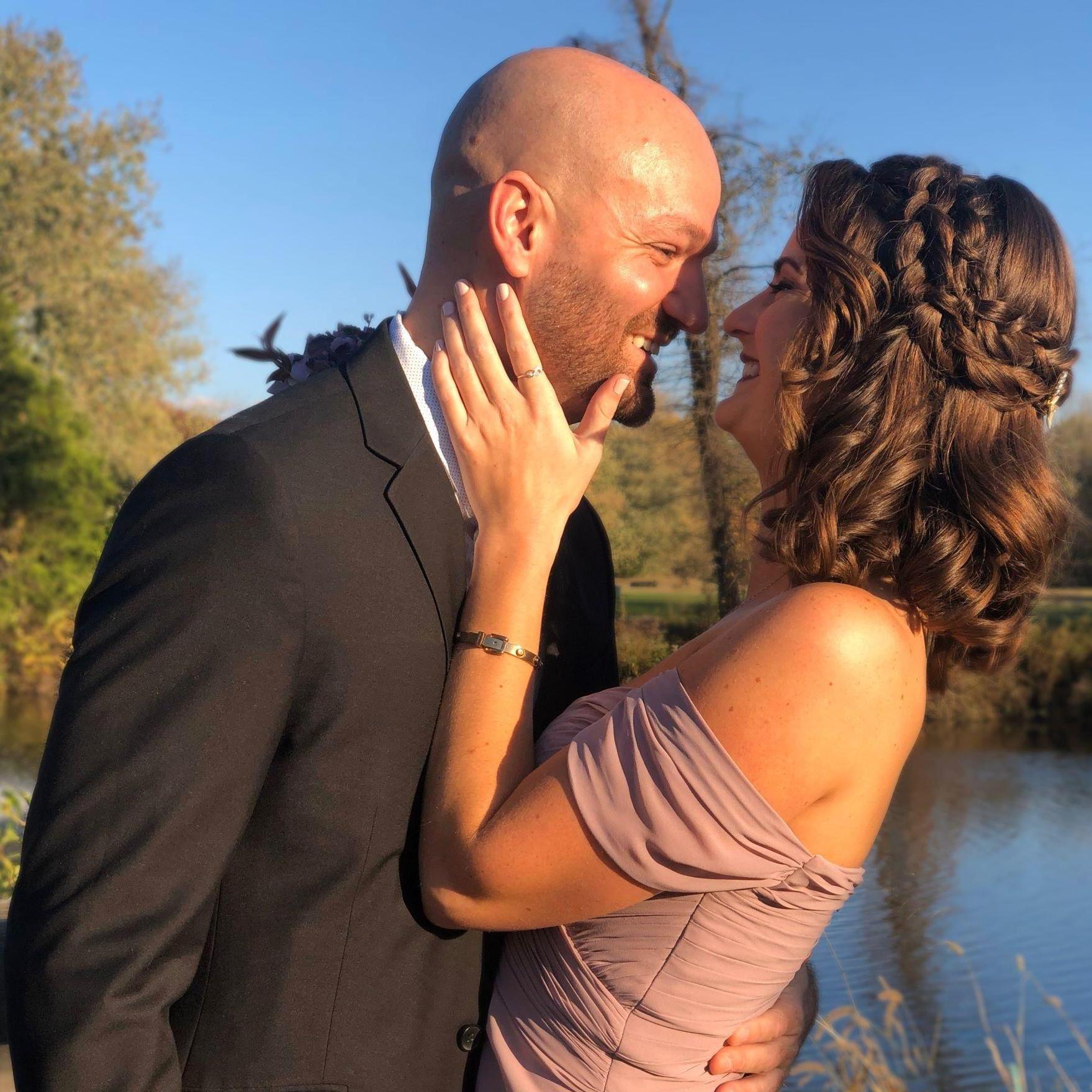 Our first wedding together