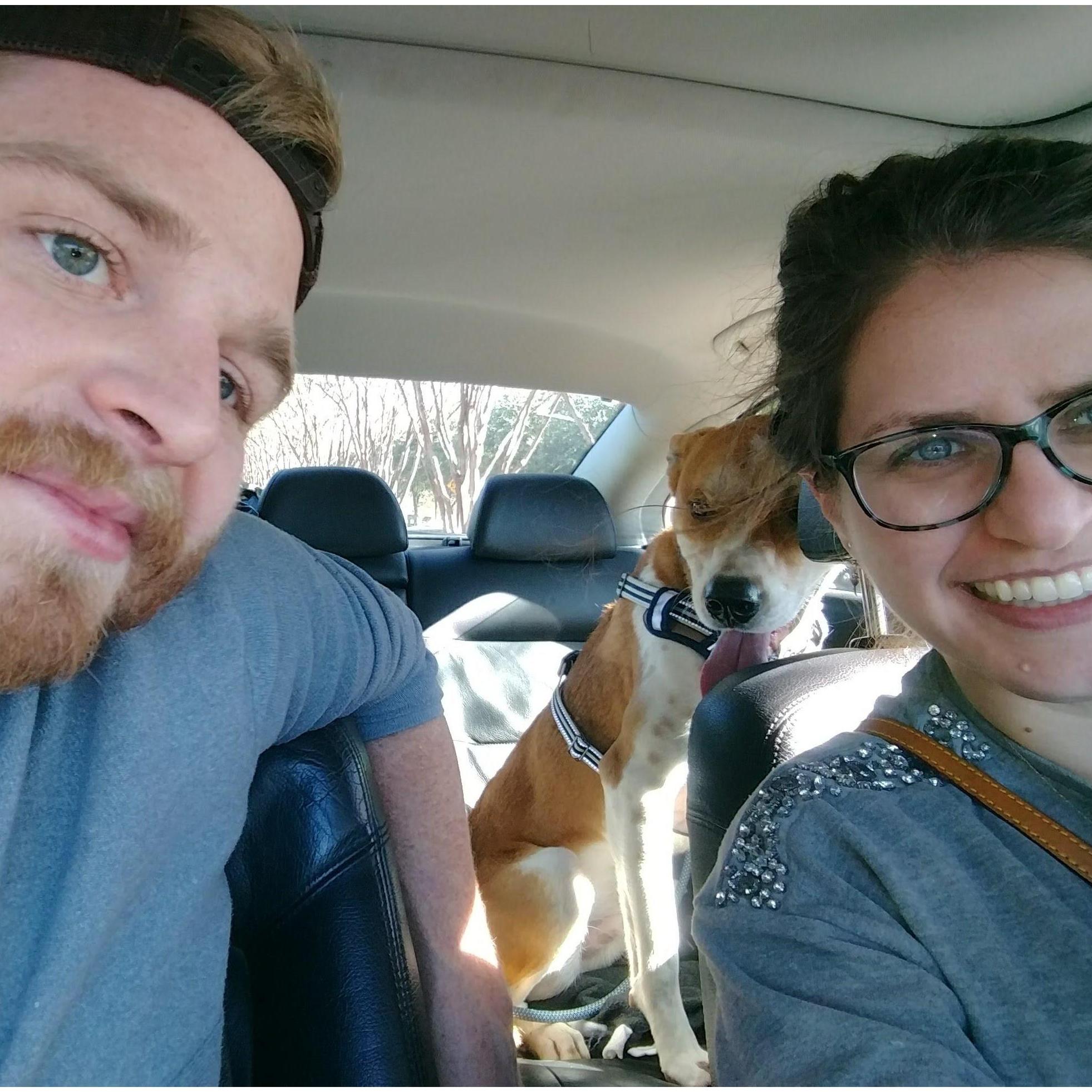 First Doggoooo- thanks to Austin Animal Center for  our good boy, Tex