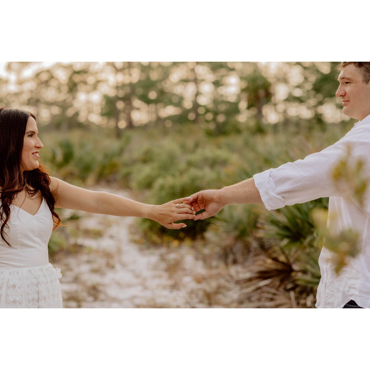 Engagement photos at Jonathon Dickinson State Park (the location of our second date)