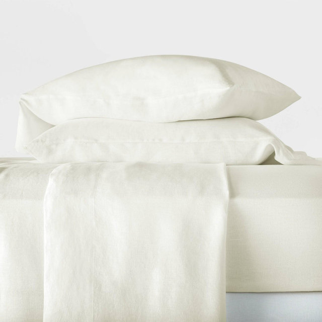 California King 100% Hemp Solid Sheet Set Natural - Casaluna™