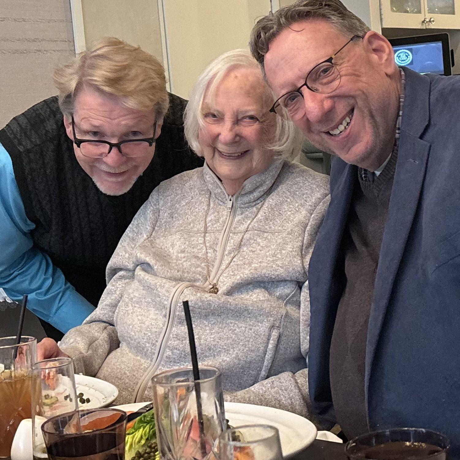 With Mom at Guildhall celebrating her 90th