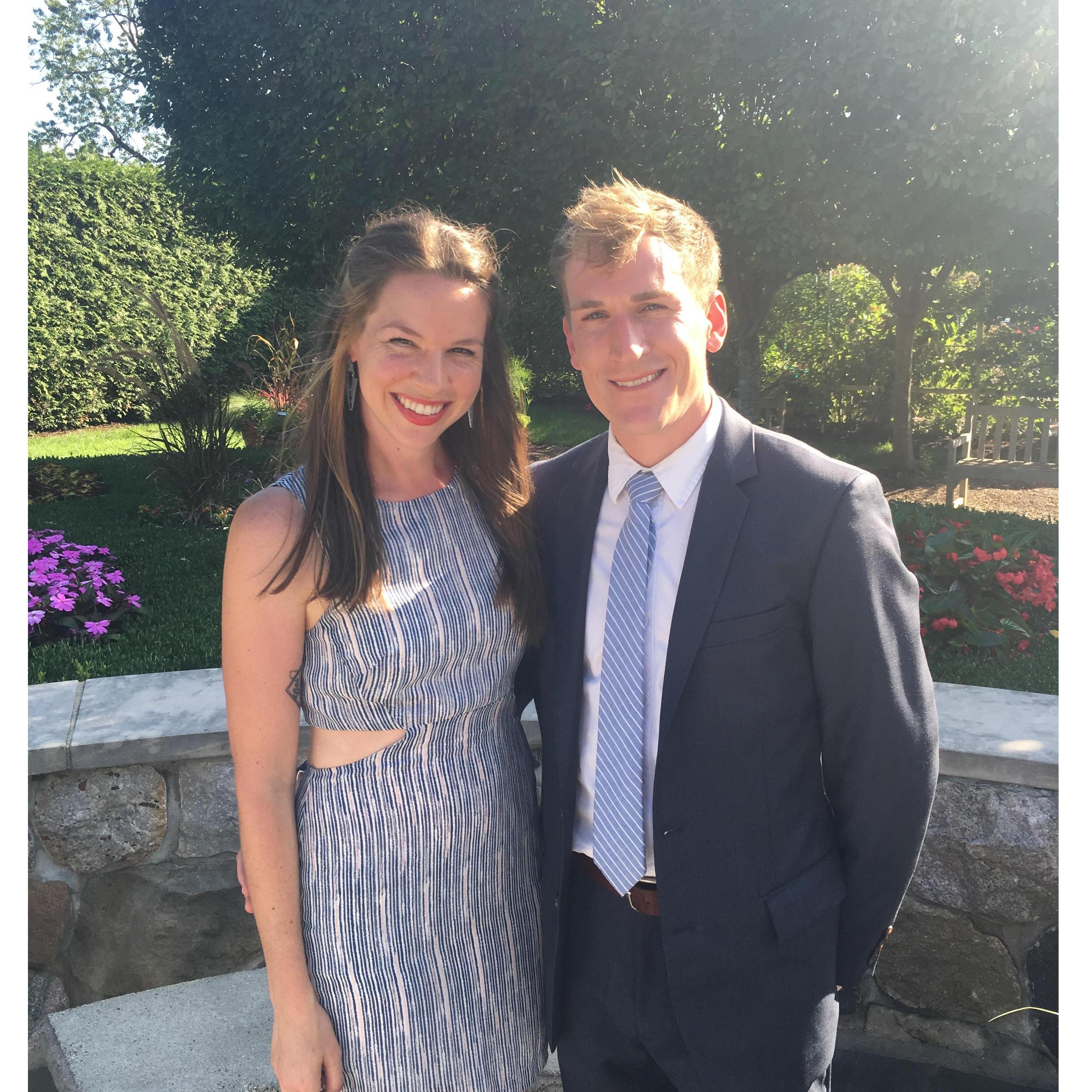 Celebrating the wedding of friends in Detroit, MI.