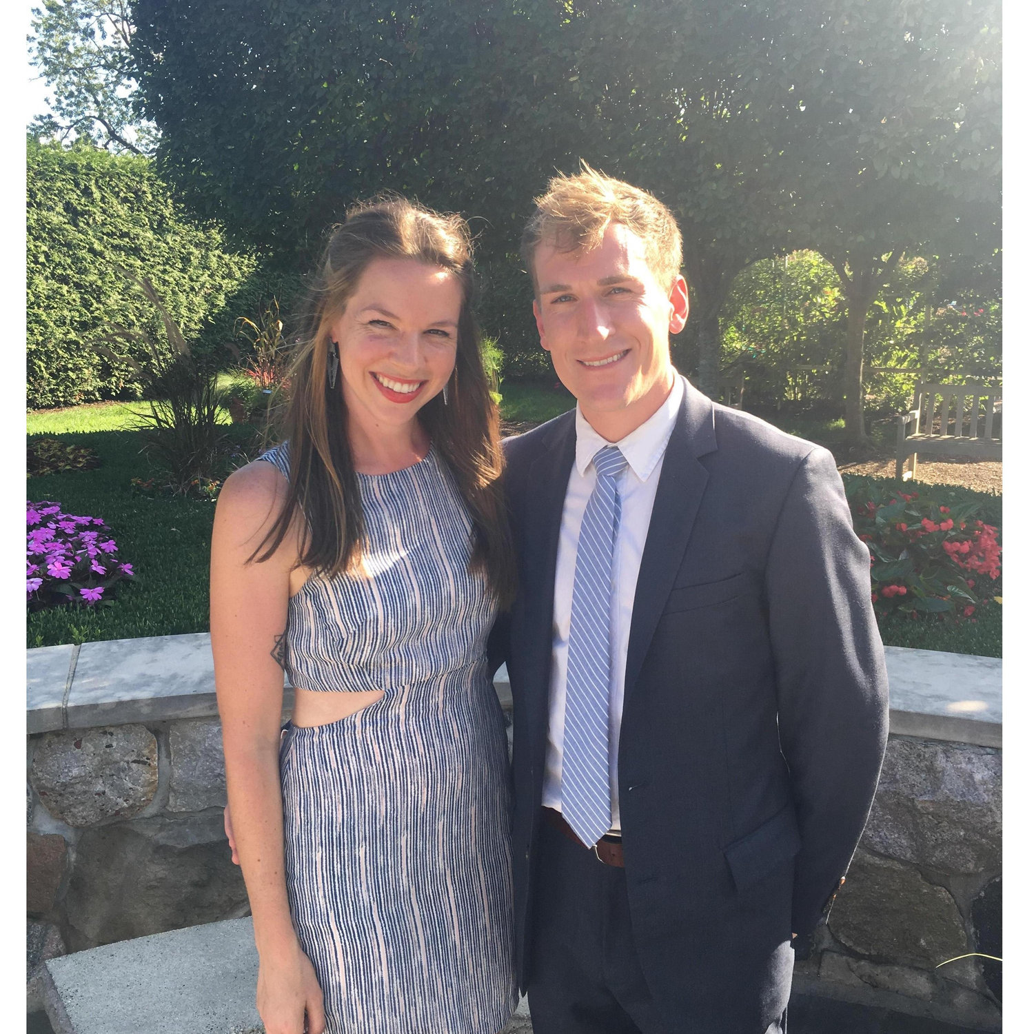 Celebrating the wedding of friends in Detroit, MI.