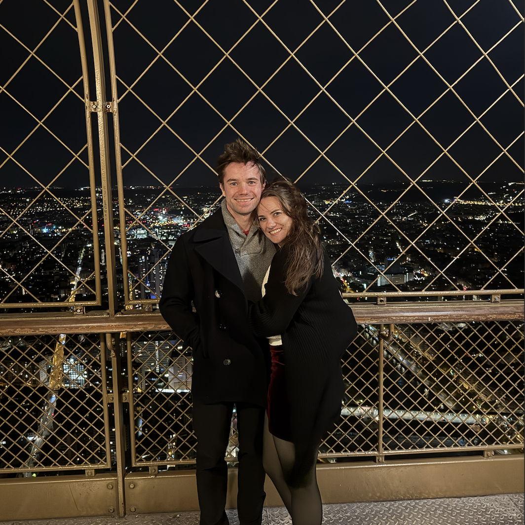 Paris, on top of the Eiffel Tower