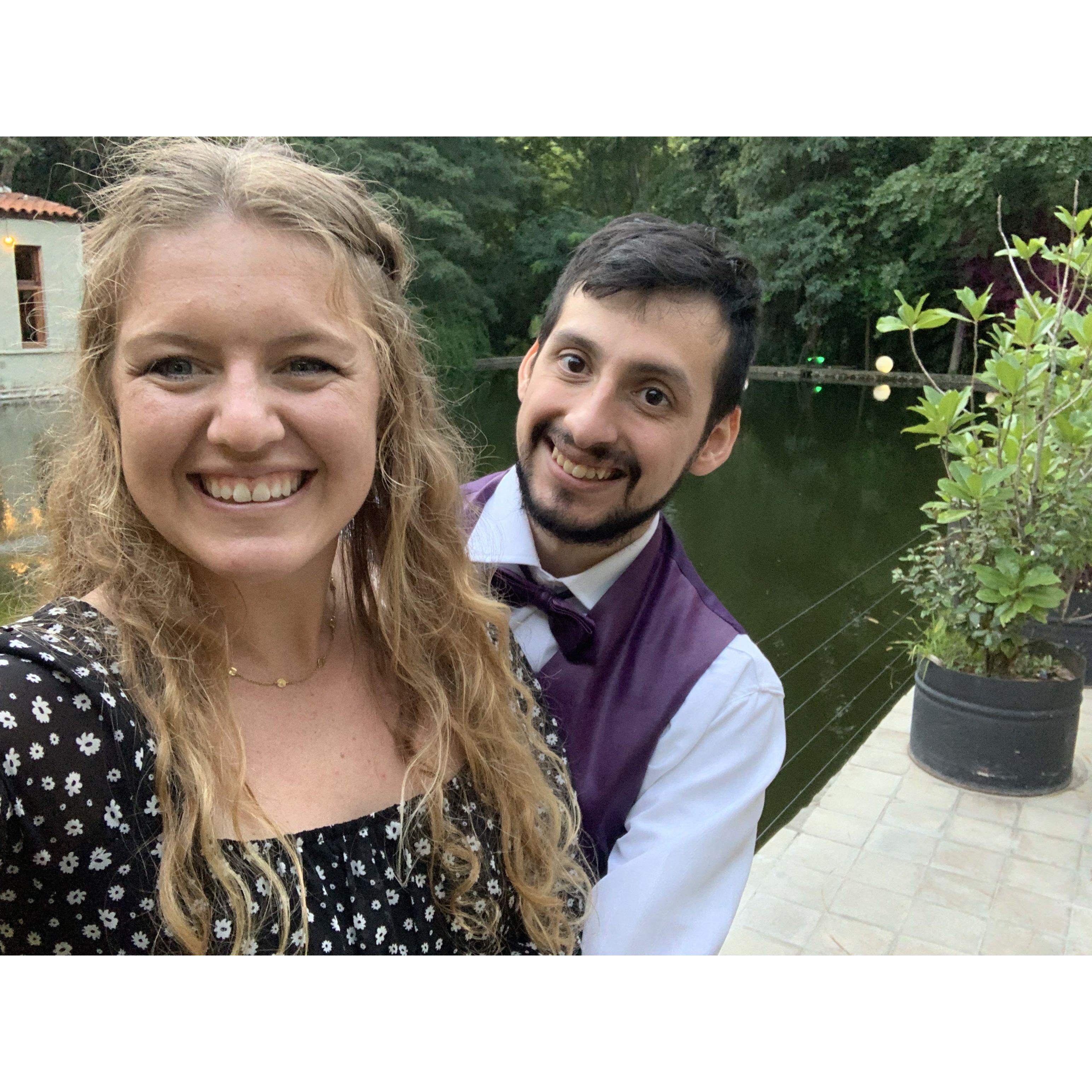 Attending a friend's wedding together