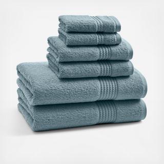 Long Twist 6-Piece Towel Set