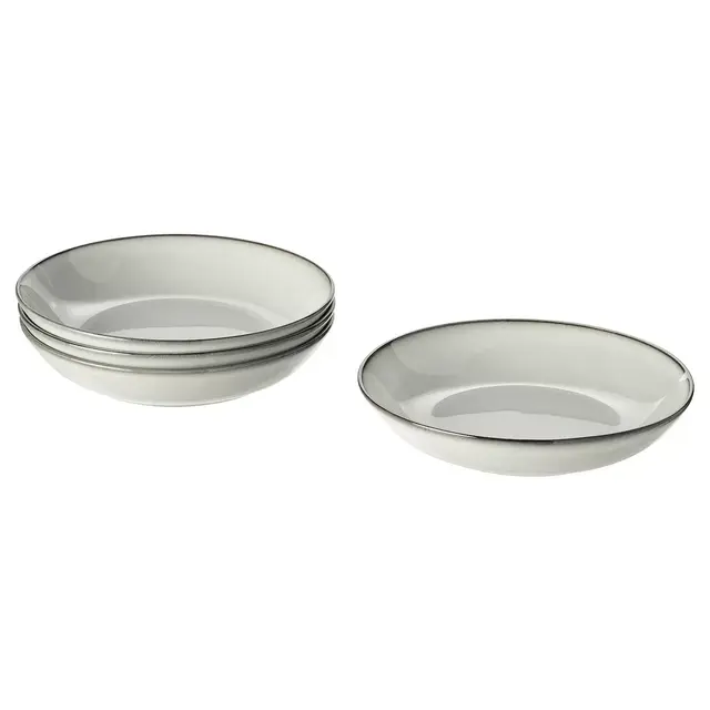 GLADELIGDeep plate/bowl, gray8 ½ "