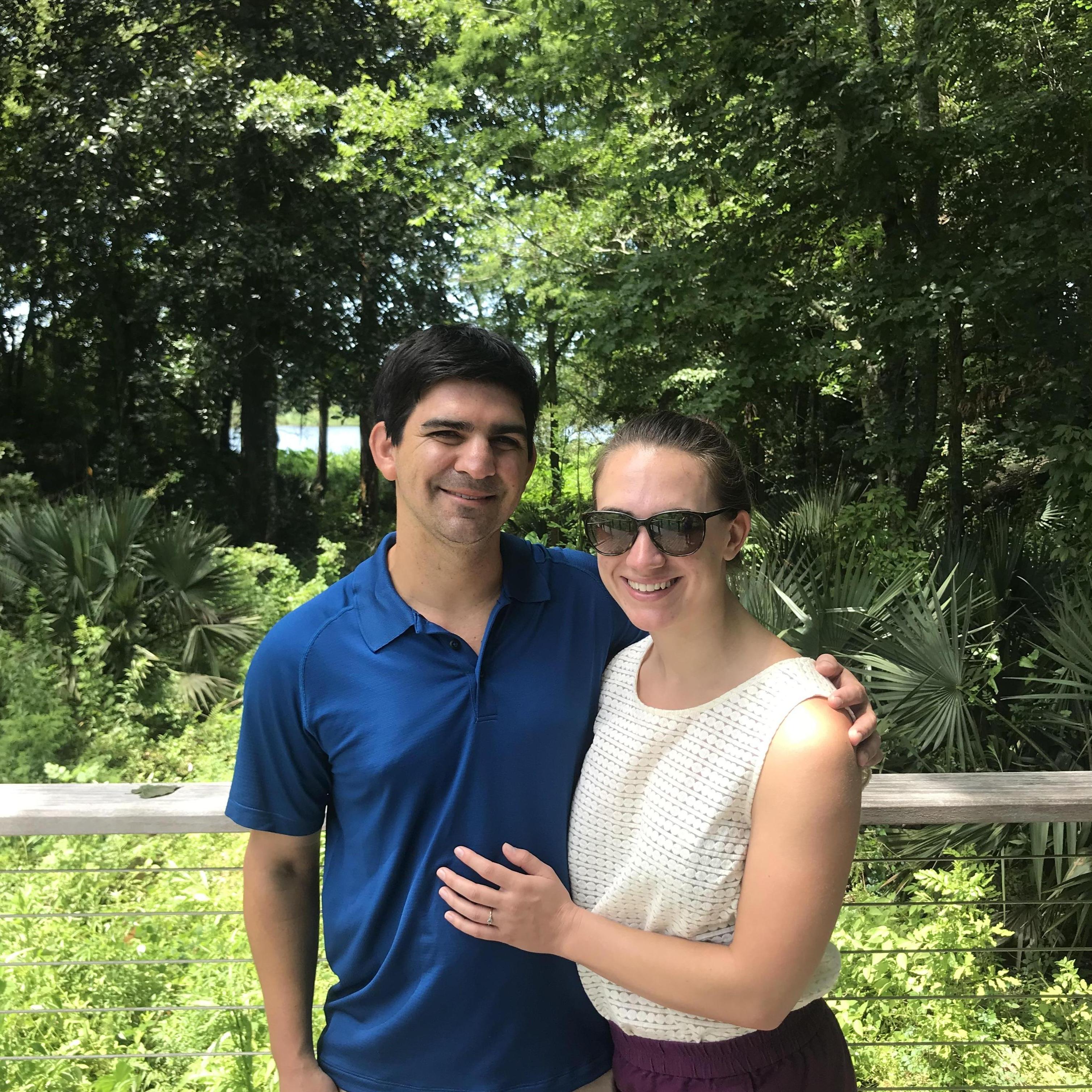 Engagement at Mepkin Abbey on the Cooper River
