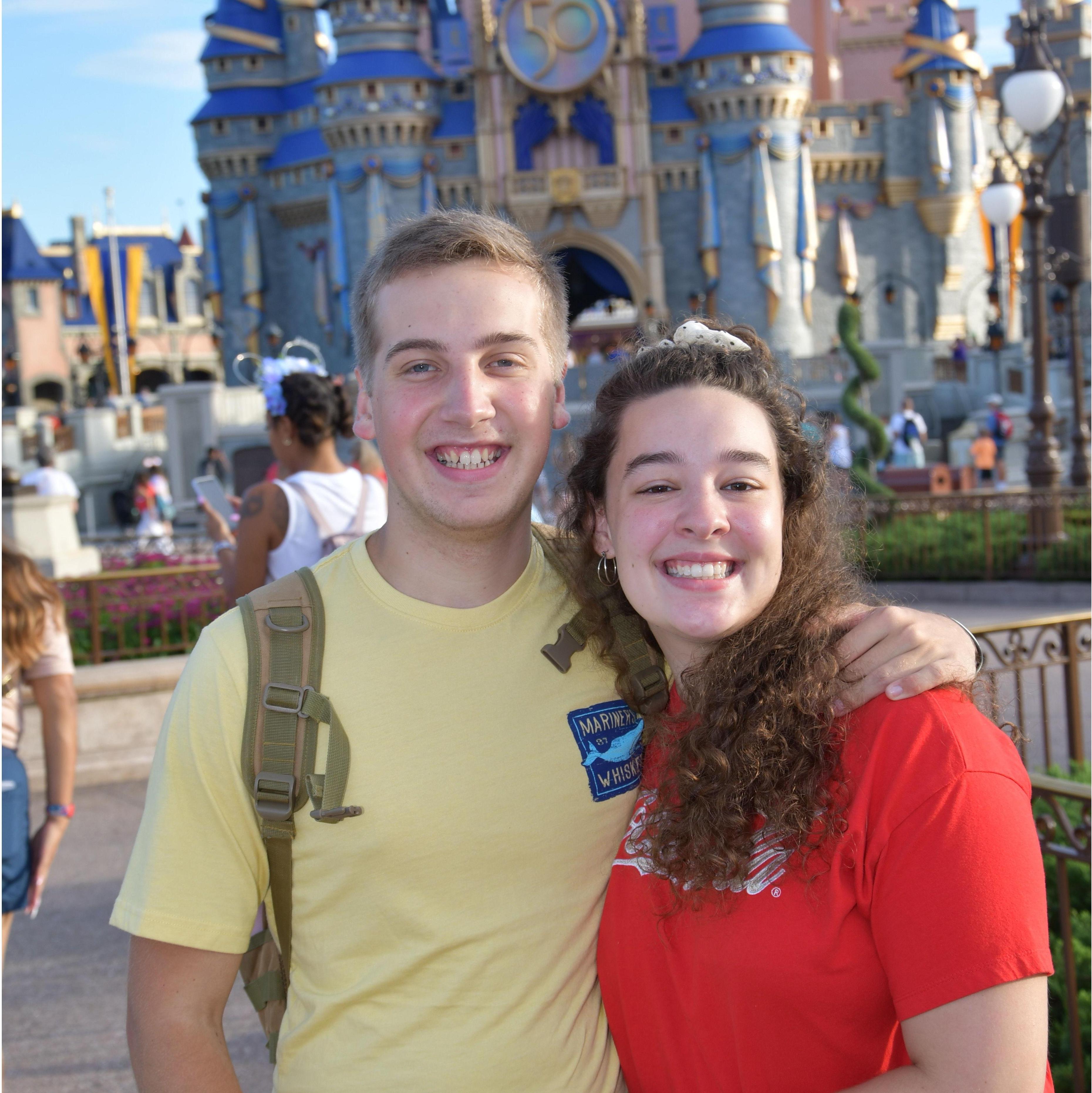 Our first solo trip to Disney World shortly after graduating college!