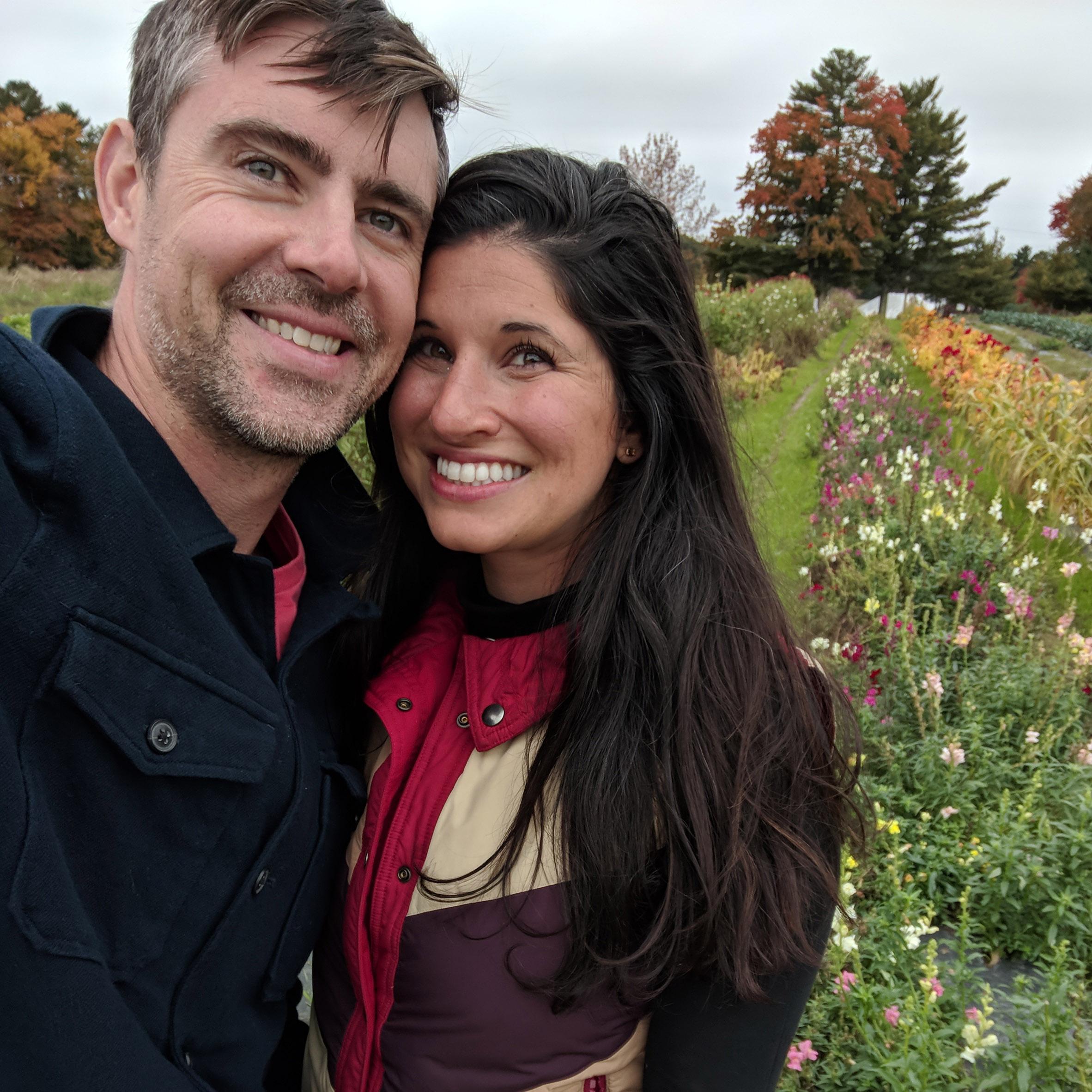 Picking veggies in Maine