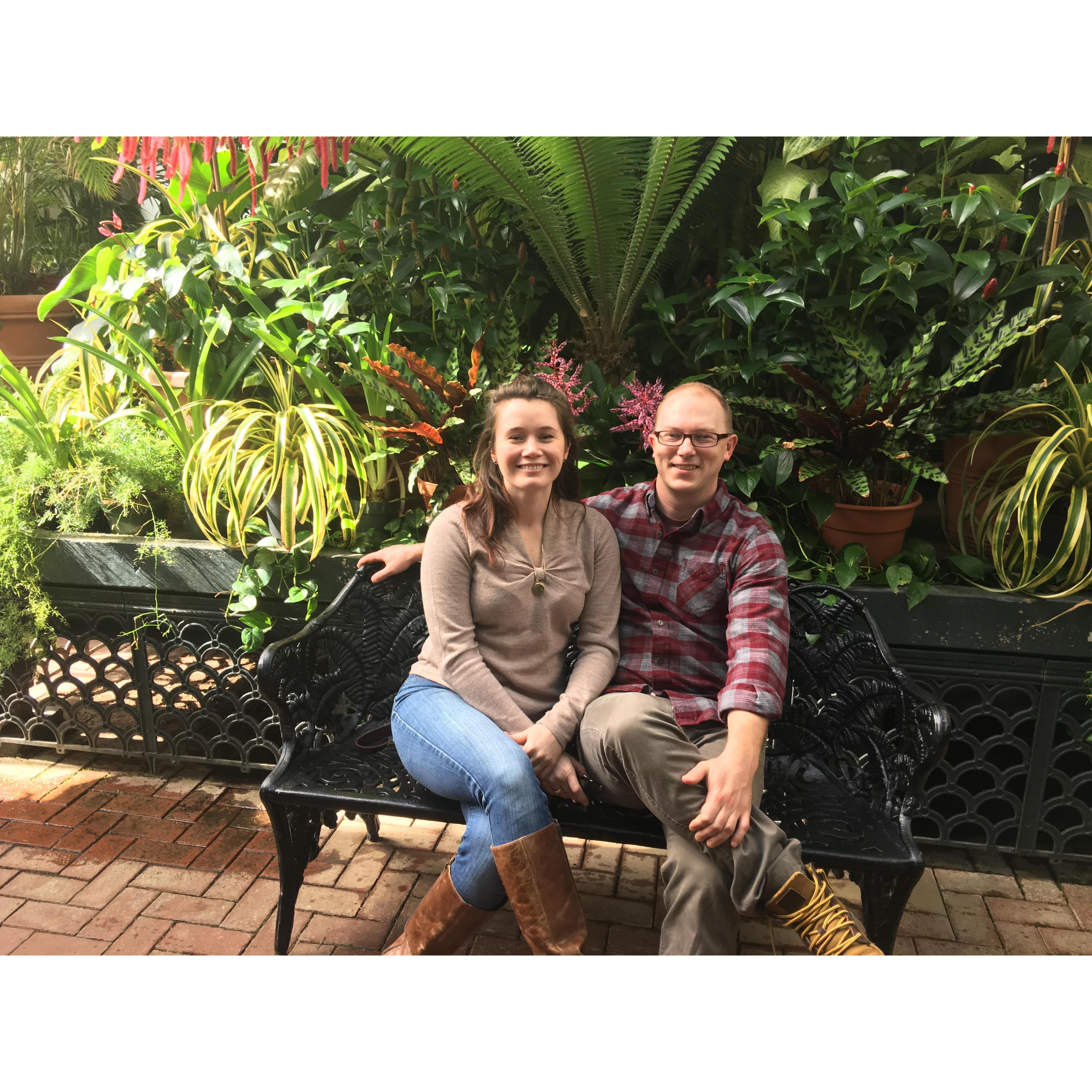 Cat's 29th birthday. Biltmore Greenhouse