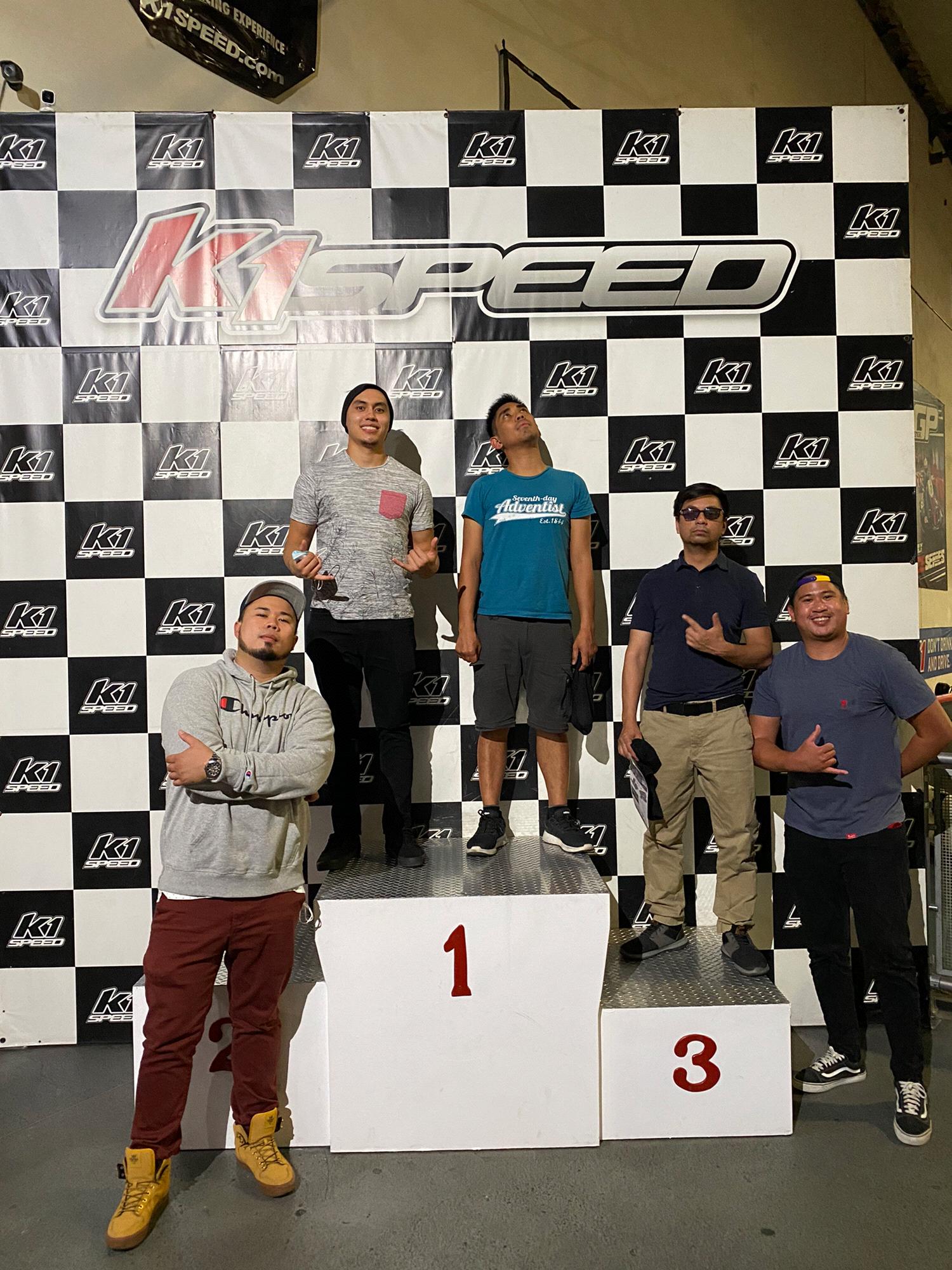 Race car with the boys
