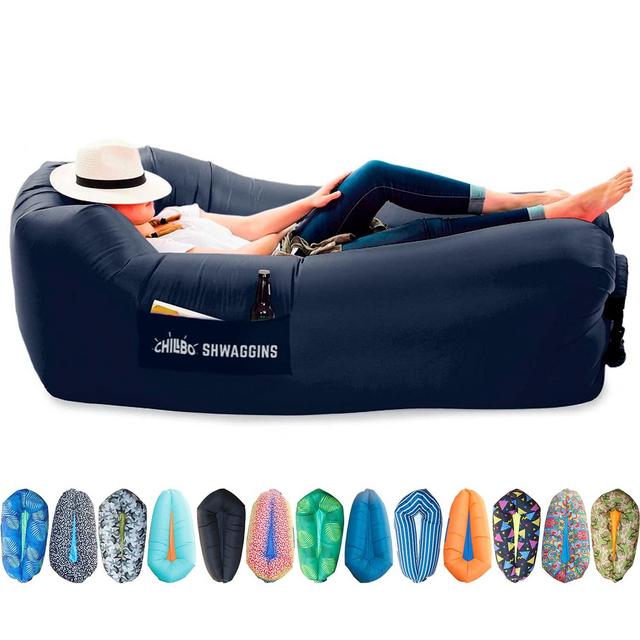 Chillbo Shwaggins Inflatable Couch – Cool Inflatable Chair. Upgrade Your Camping Accessories. Easy Setup is Perfect for Hiking Gear, Beach Chair and Music Festivals.