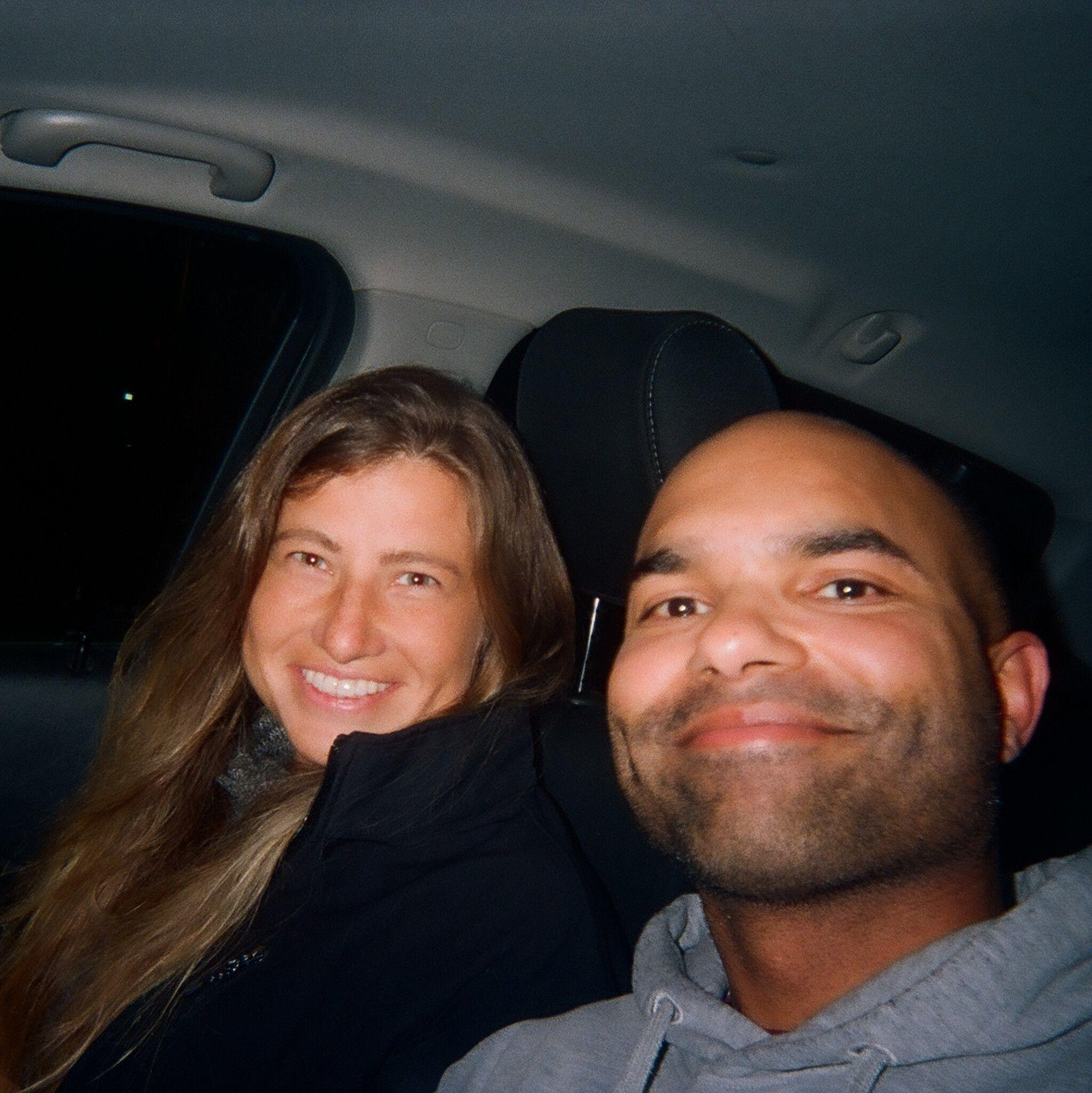 Our very first photo together. Little did we known then, we would someday be tying the knot.