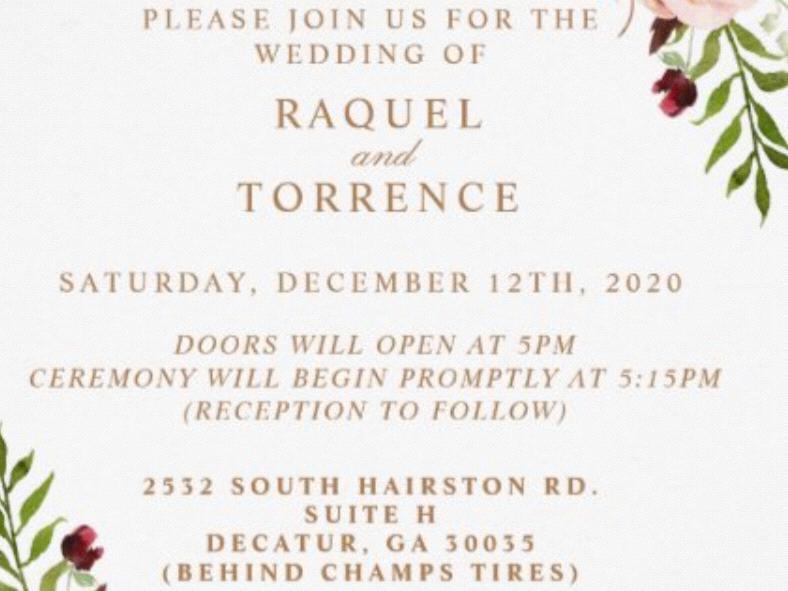 The Wedding Website of Raquel T. and Torrence M.