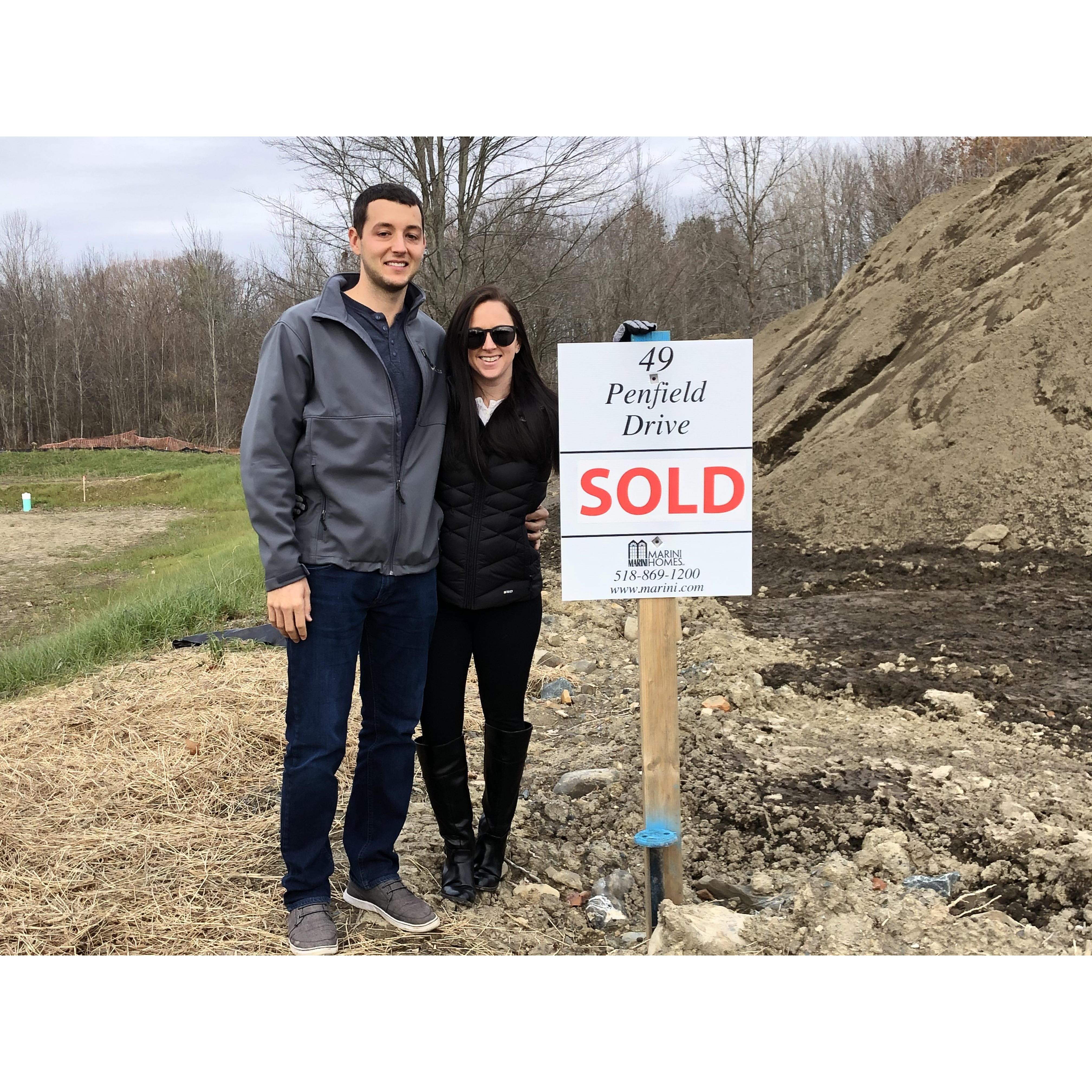 We did a thing and building our first home together in Latham!