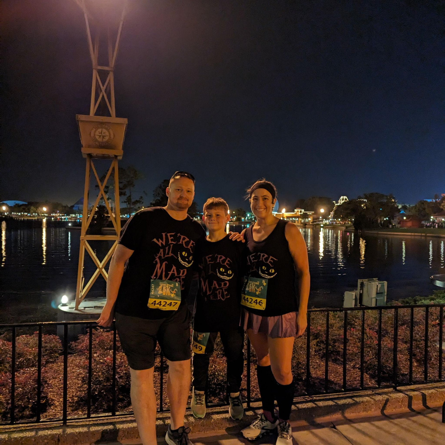 Disney!! 19.3 miles for Kate in 3 days; support from the Nolans in the 5k!