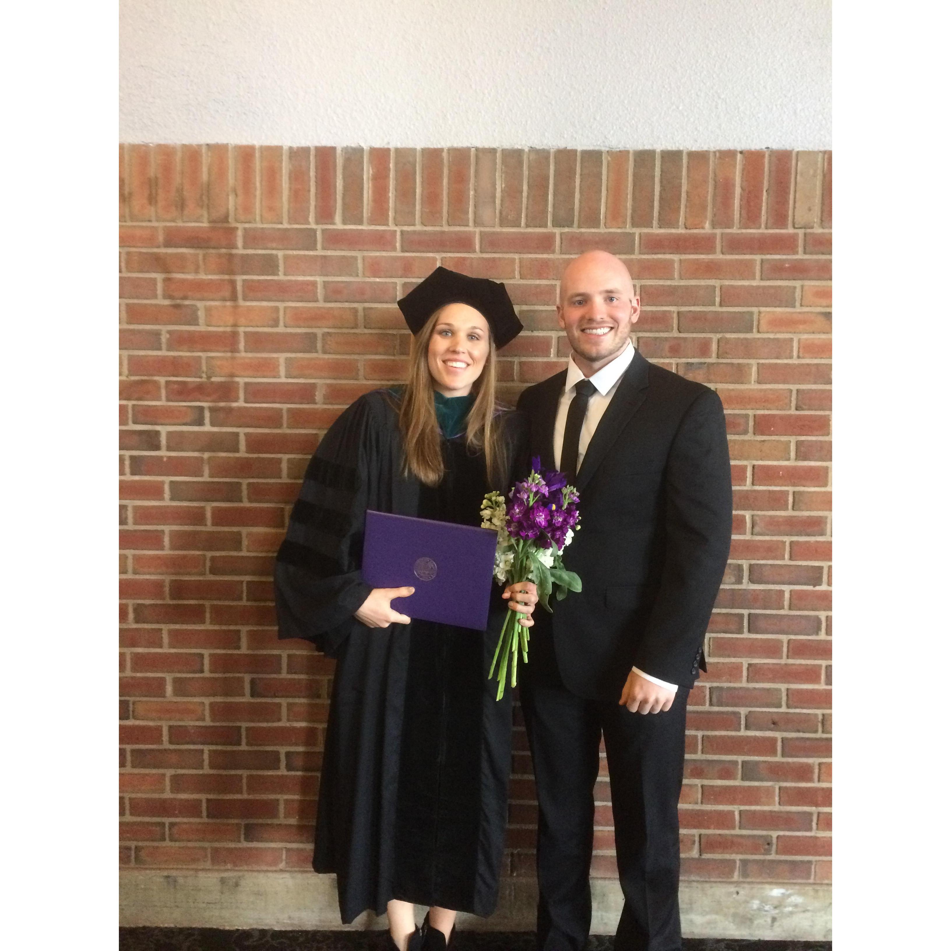 (April 2017) Sarah graduated from Northwestern University with her Doctor of Physical Therapy degree. We were both so happy to be back in Chicago together for good!