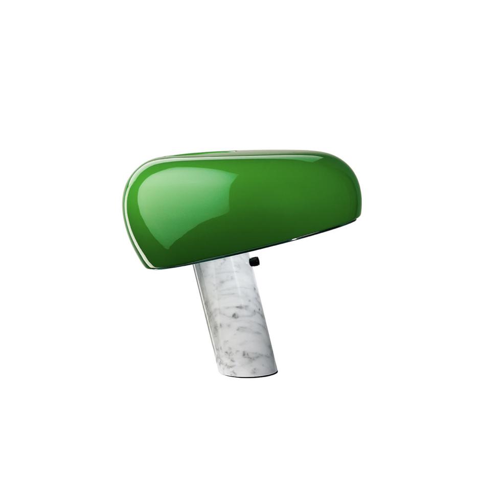Snoopy Marble Base Table Lamp- Green
