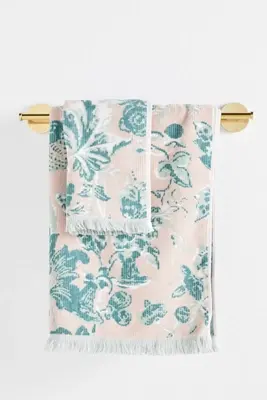 Eugenie Cotton Woven Floral Towel Collection