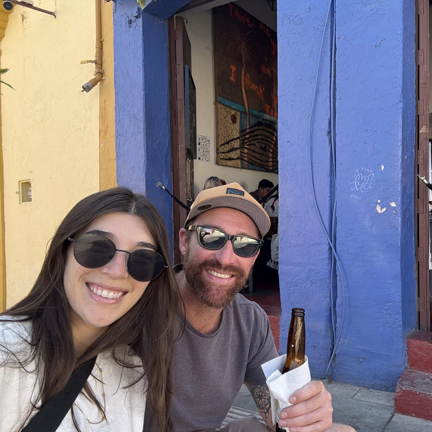 The one and only photo of us from our trip to Oaxaca, of course we only took one.
