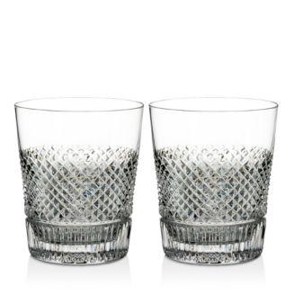 Diamond Line Double Old-Fashioned Glass, Set of 2