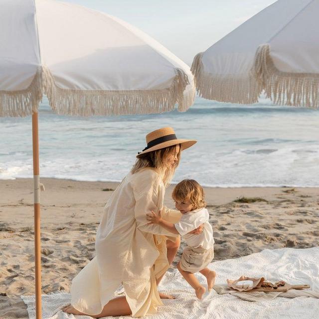 White Pearl Beach Umbrella