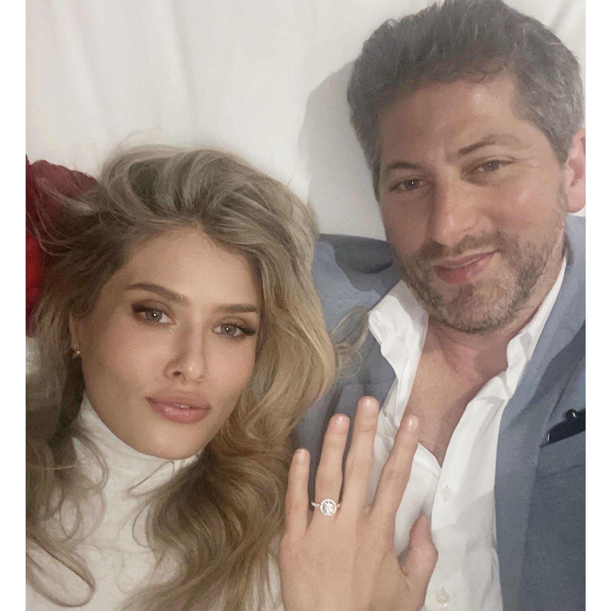 When we got engaged!