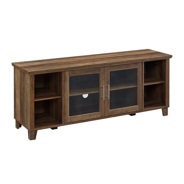 Columbus Middle Doors TV Stand for TVs up to 65" Rustic Oak - Saracina Home