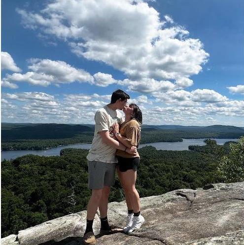 Our third anniversary celebrated by climbing Bald Mountain