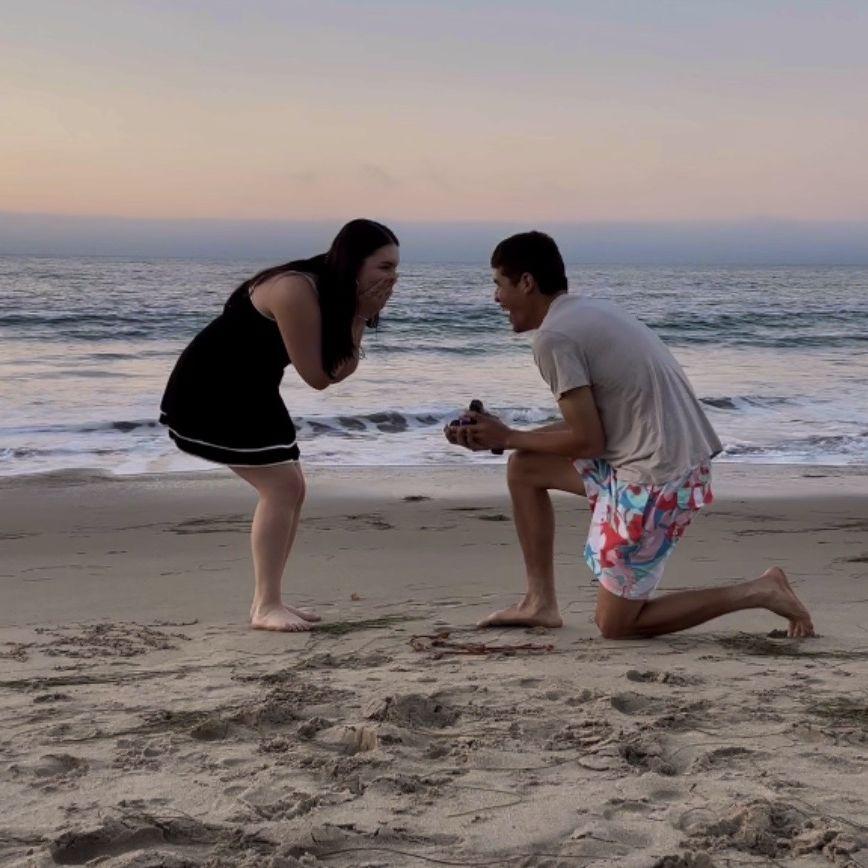 Christian proposed at a Malibu beach 2024