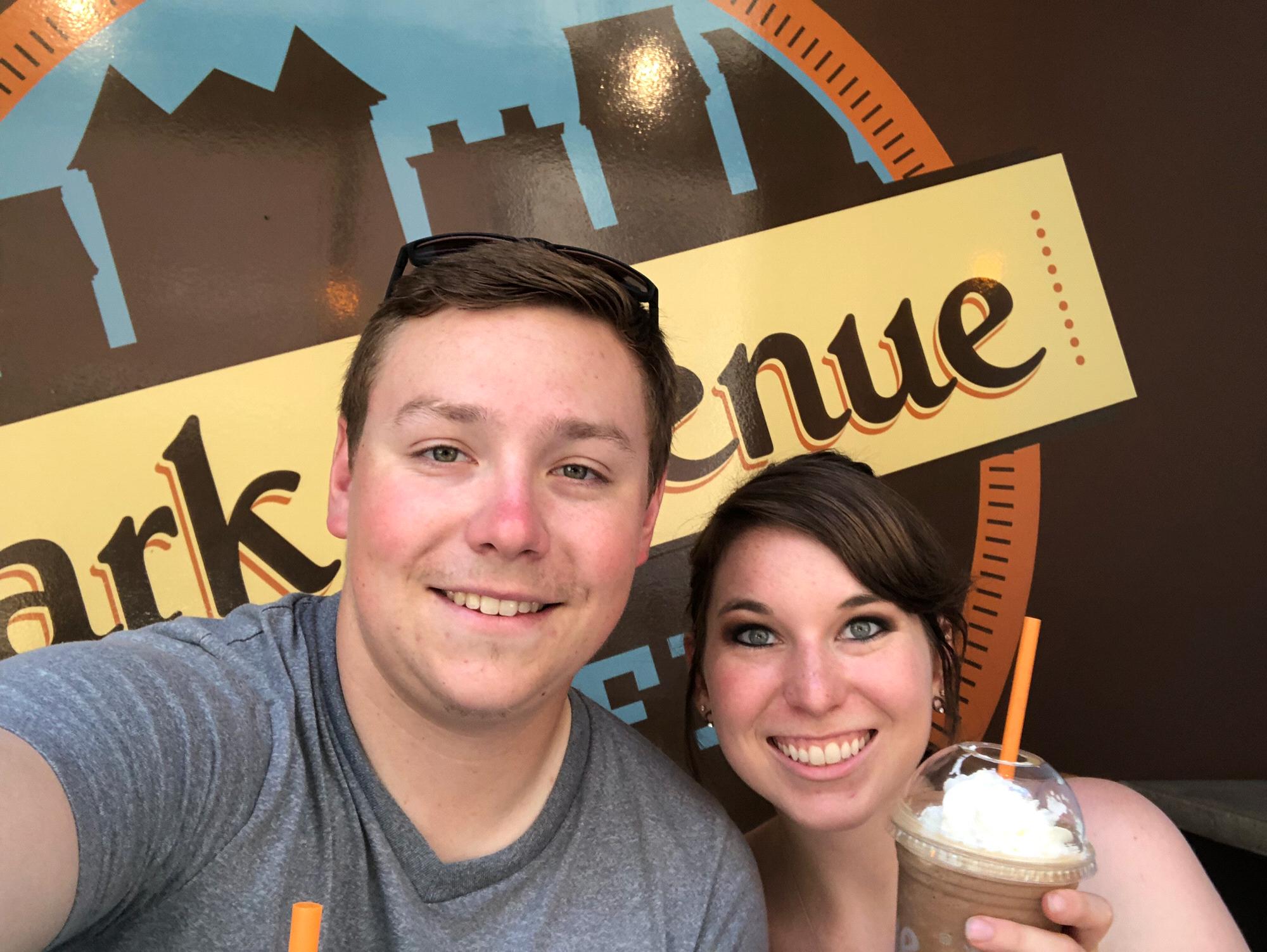 We love trying out new coffee shops together!