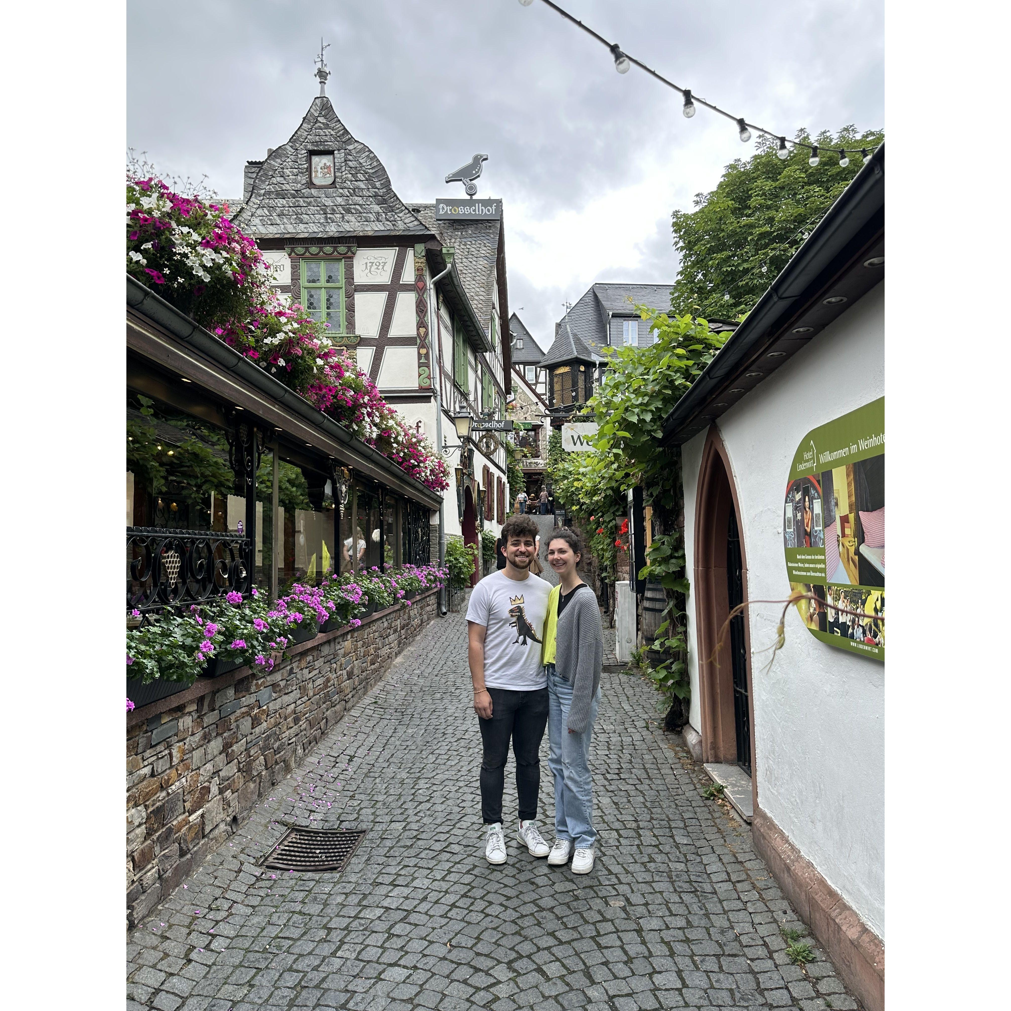 July 2023 - first international trip together! Pictured in Germany