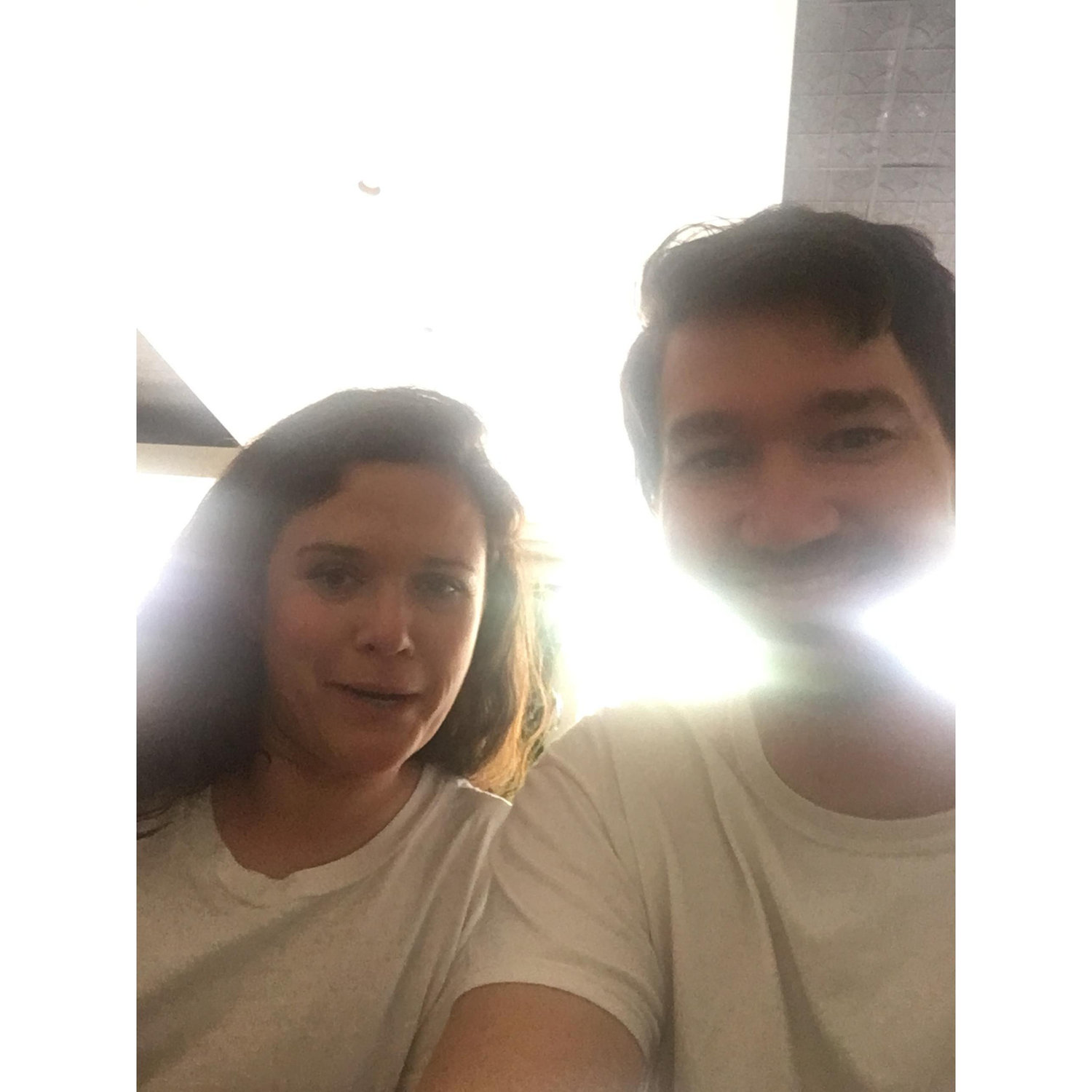 Ginny and I being adducted by aliens. It was so beautiful.