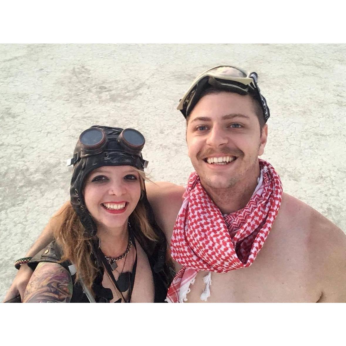 We officially became a couple at Burning Man 2018