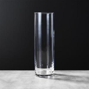 Clear Cylinder Vase 10"