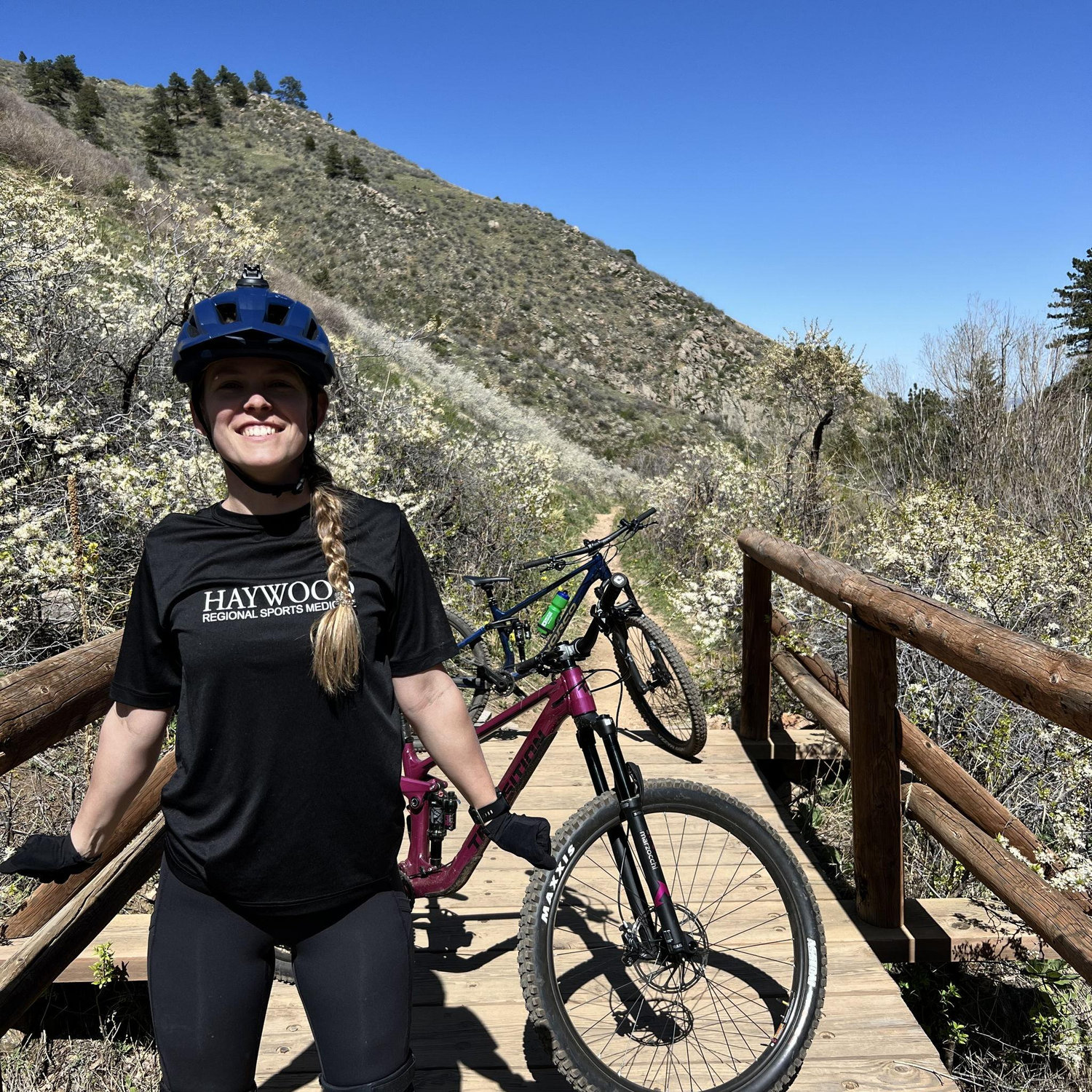 Front range biking in Colorado.