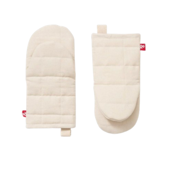 Oat White Oven Mitts