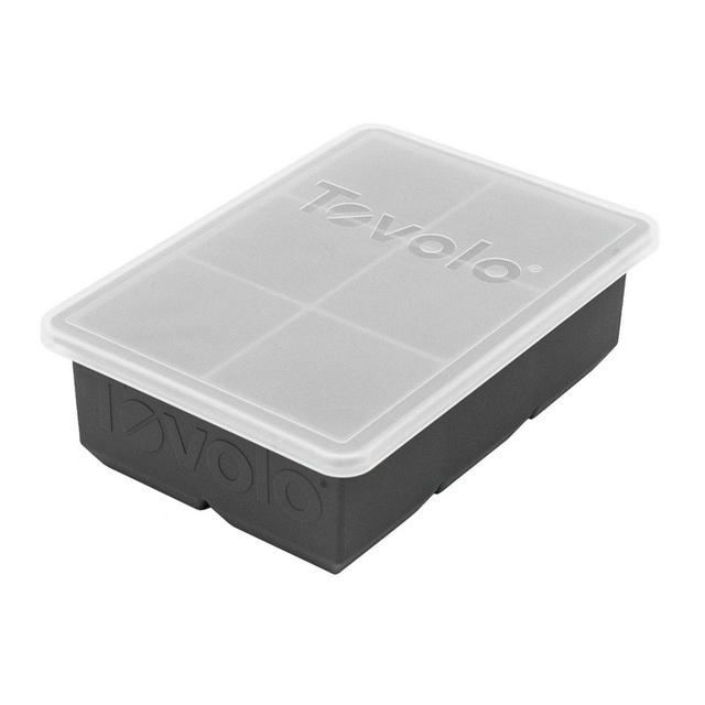 Tovolo King Cube Ice Tray with Lid Charcoal