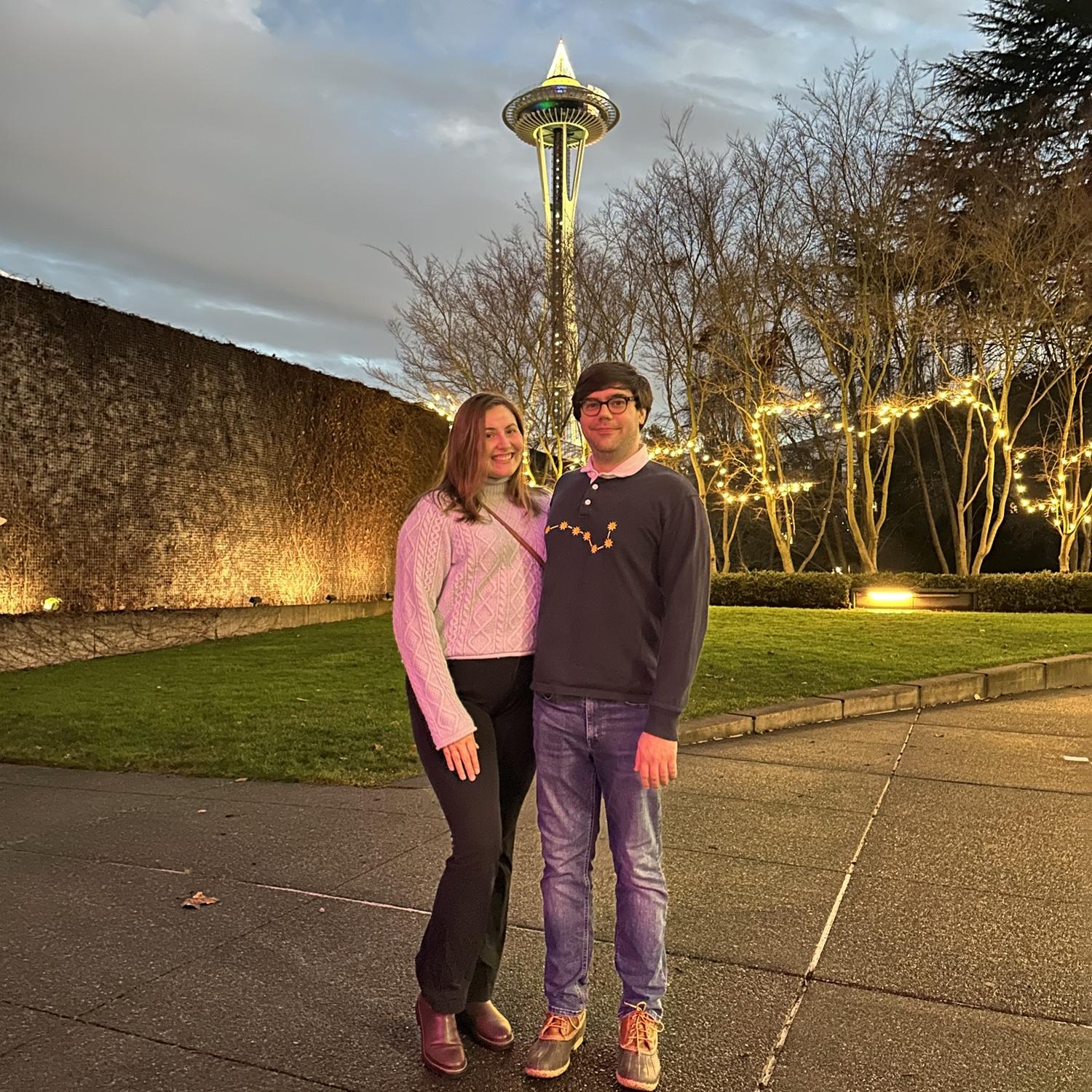 We went with Audrey's brothers Henry & Wesley to Seattle Center this last Christmas which we spent in Seattle and with Audrey's family.