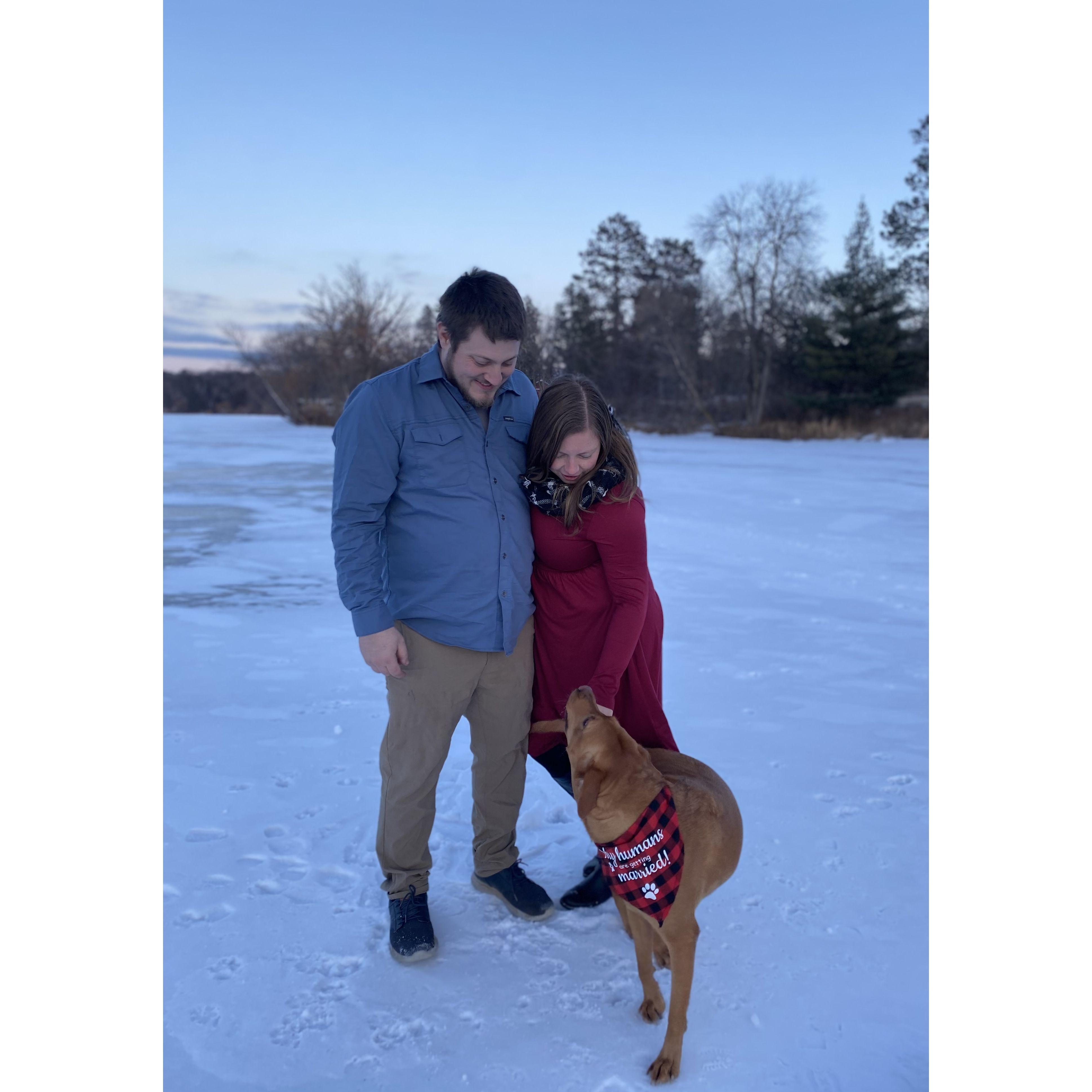 Engagement Pictures! Of course we had to include Remi ;)