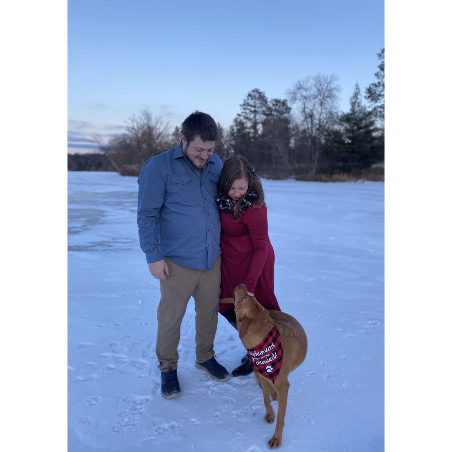 Engagement Pictures! Of course we had to include Remi ;)